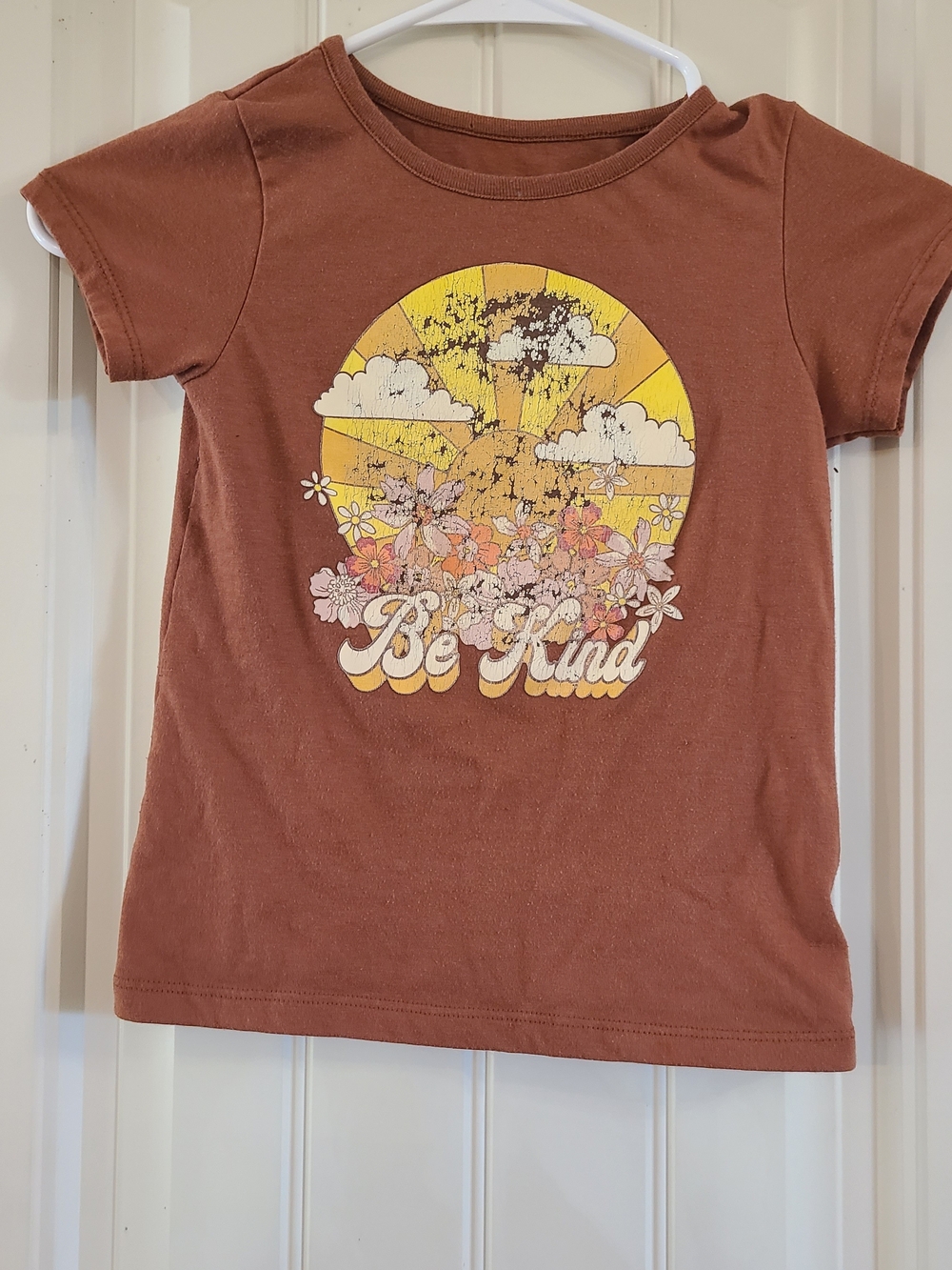 Forever Me Girls' Brown 'Be Kind' Graphic Tee Size 14